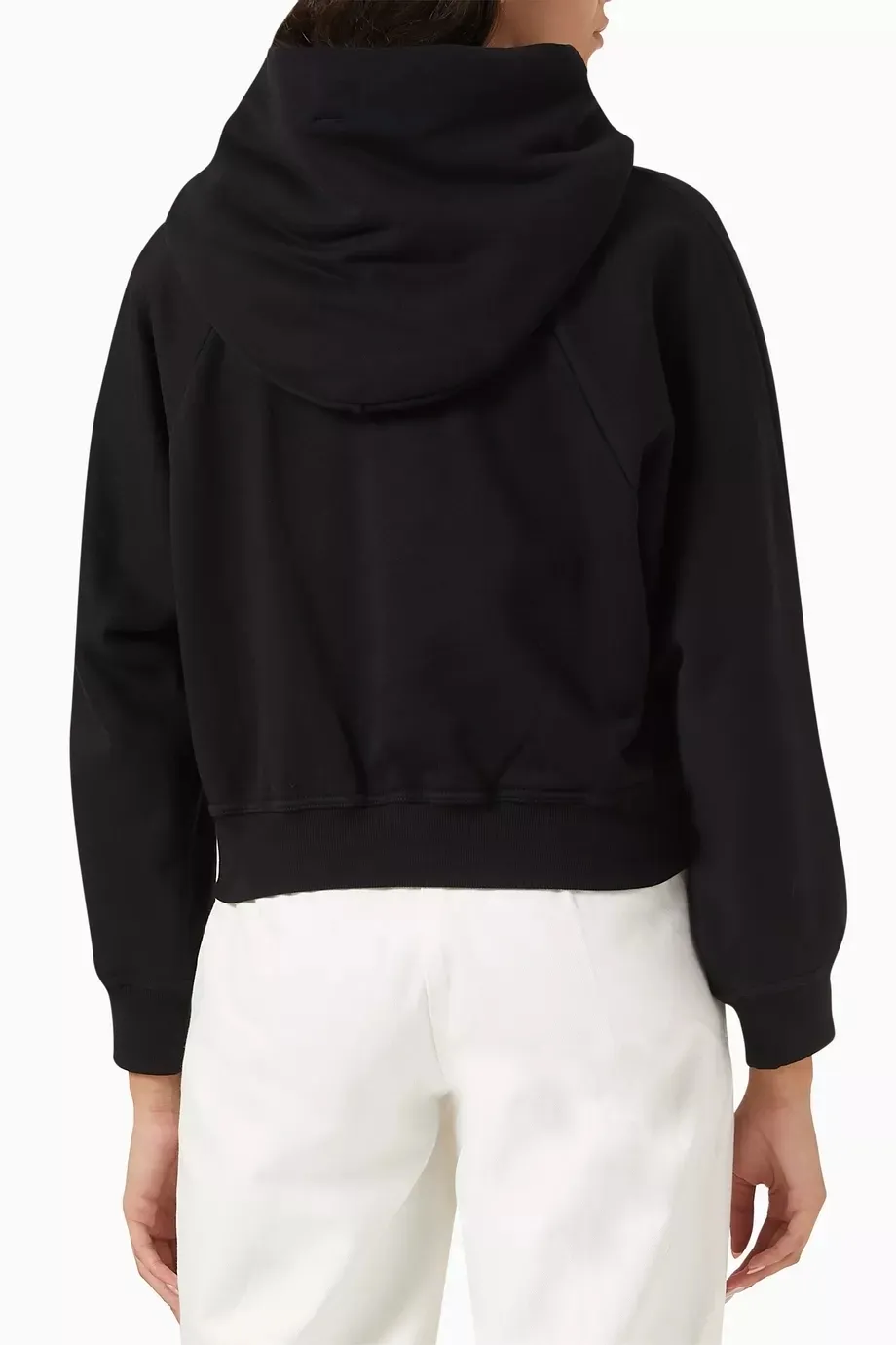 PATOU  |Long Sleeves Plain Cotton Logo Hoodies & Sweatshirts