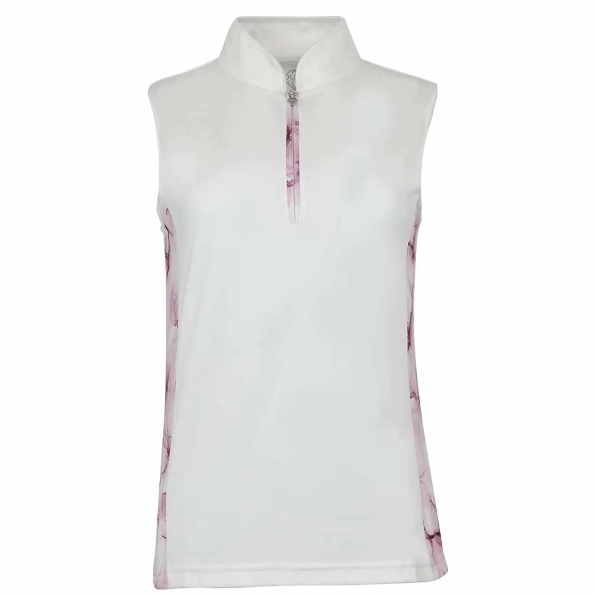 Pure Golf Bliss Sleeveless Polo Shirt Blossom Pink