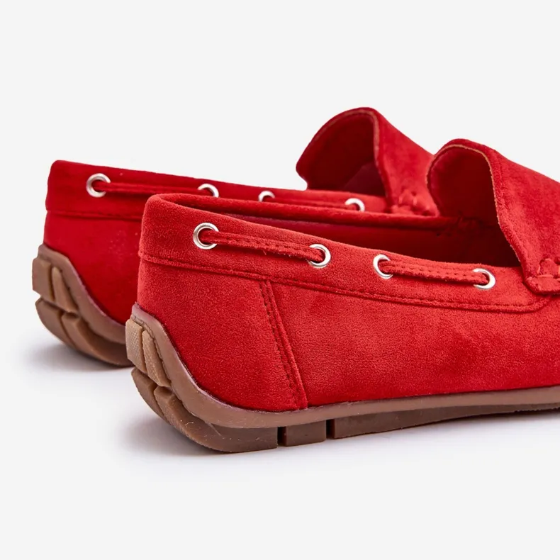 Rayan Red Men's Suede Slip-on Loafers