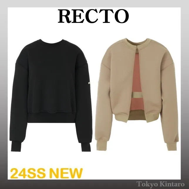 RECTO  |Street Style Logo Hoodies & Sweatshirts