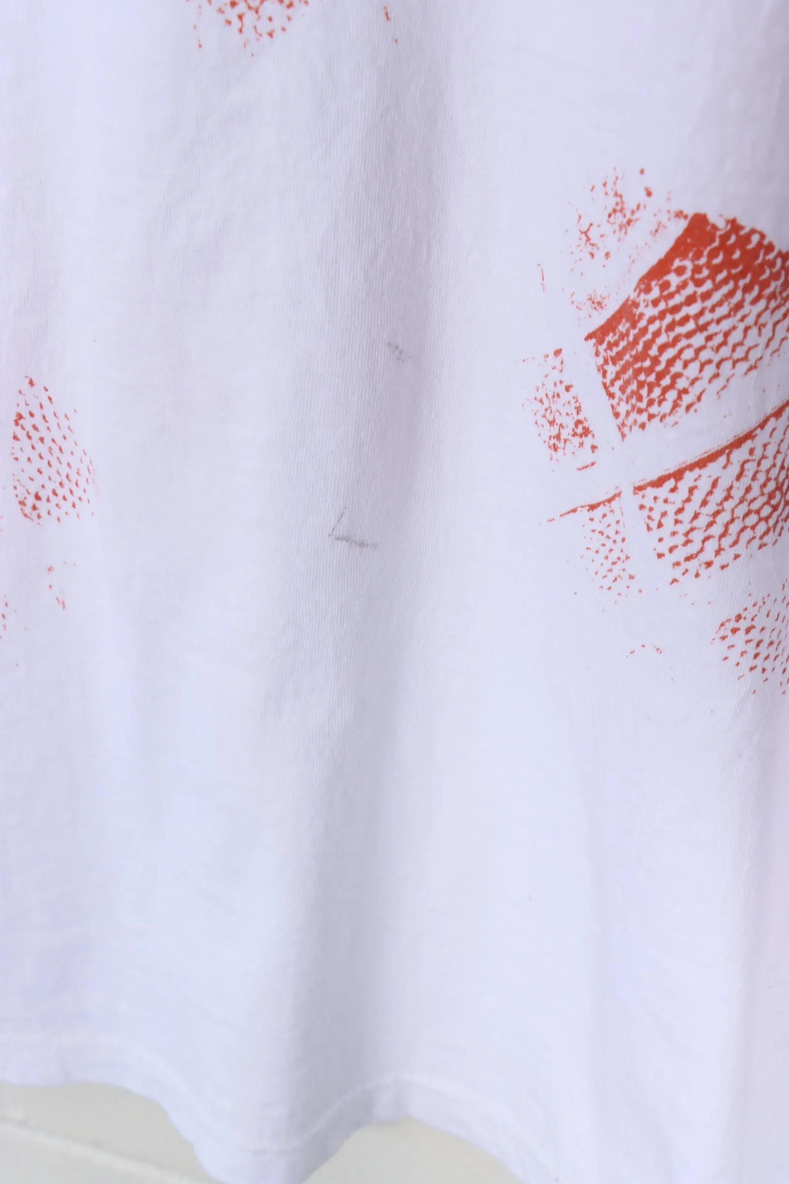 REEBOK 'Shaq Was Here' Basketball Orange & Purple Tee (M-L)