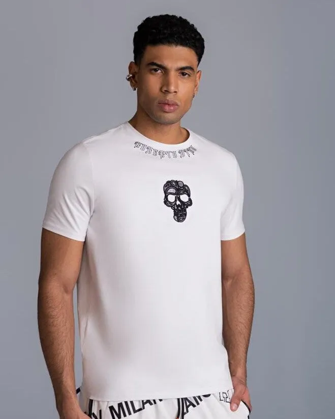 ROBERTO VINO Skull T-shirt (WHITE)