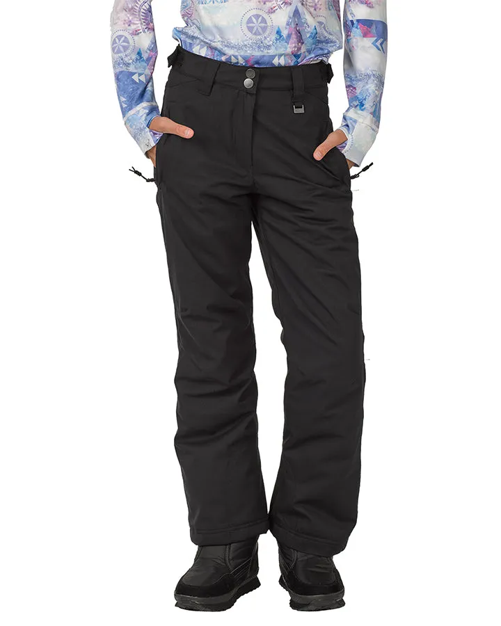 Rojo BF4EVA Girl's Snow Pant - True Black - 2023