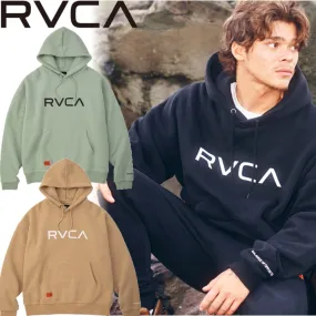 RVCA  |Unisex Bi-color Long Sleeves Logo Hoodies