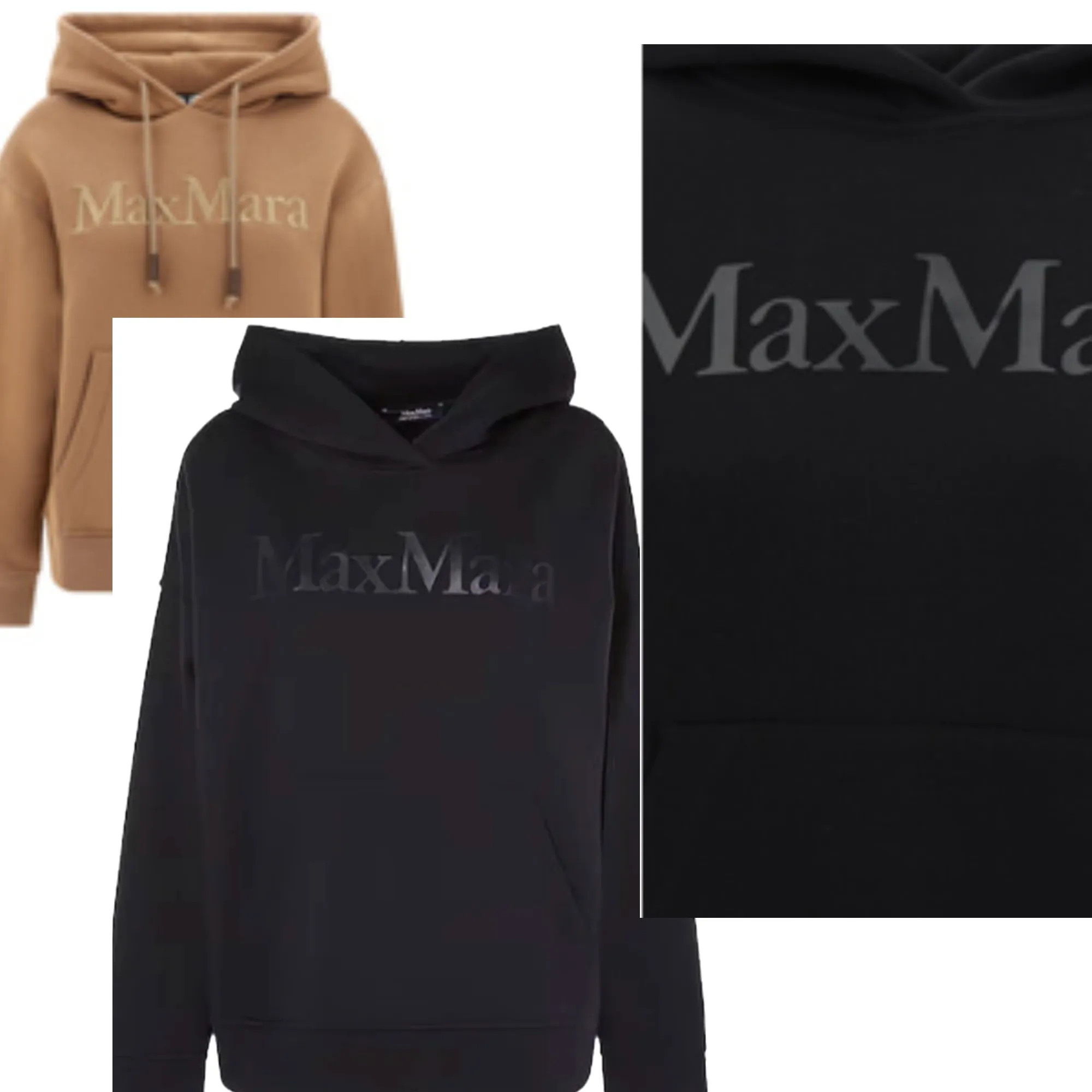 S Max Mara  |Plain Cotton Logo Hoodies & Sweatshirts