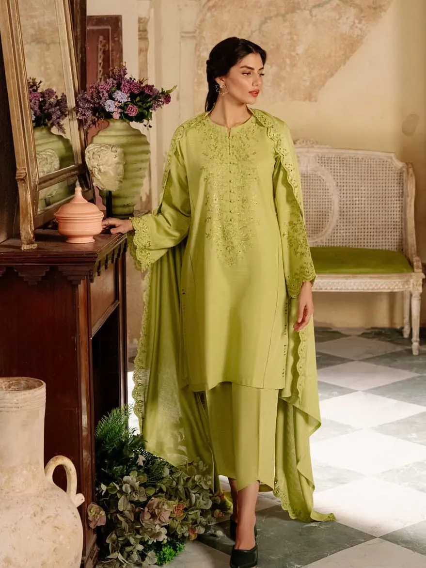 Sahar Fall Winter Unstitched Embroidered Khaddar 3Pc Suit SKWD-V2-23-05