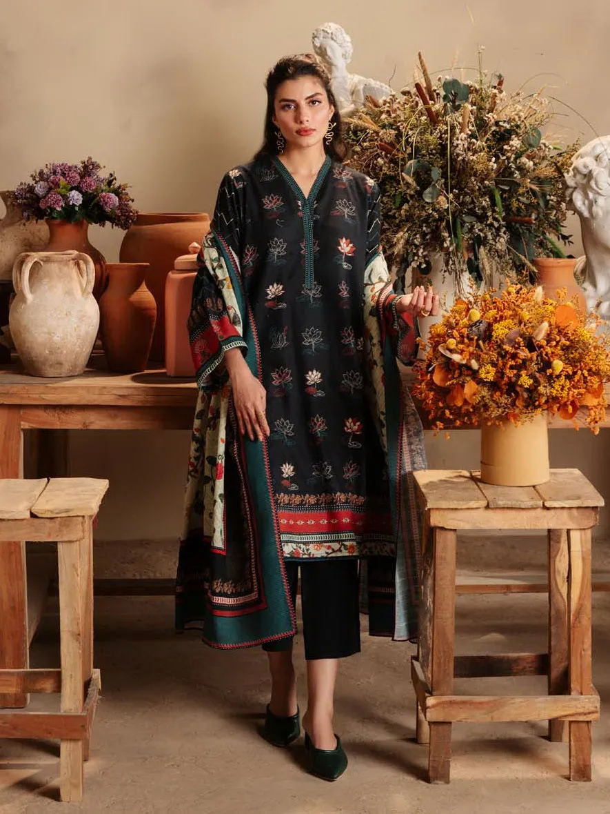 Sahar Fall Winter Unstitched Printed Khaddar 3Pc Suit SKWP-V2-23-05