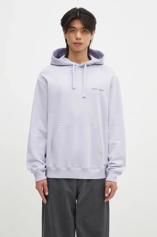 Samsoe Samsoe cotton sweatshirt men's violet color