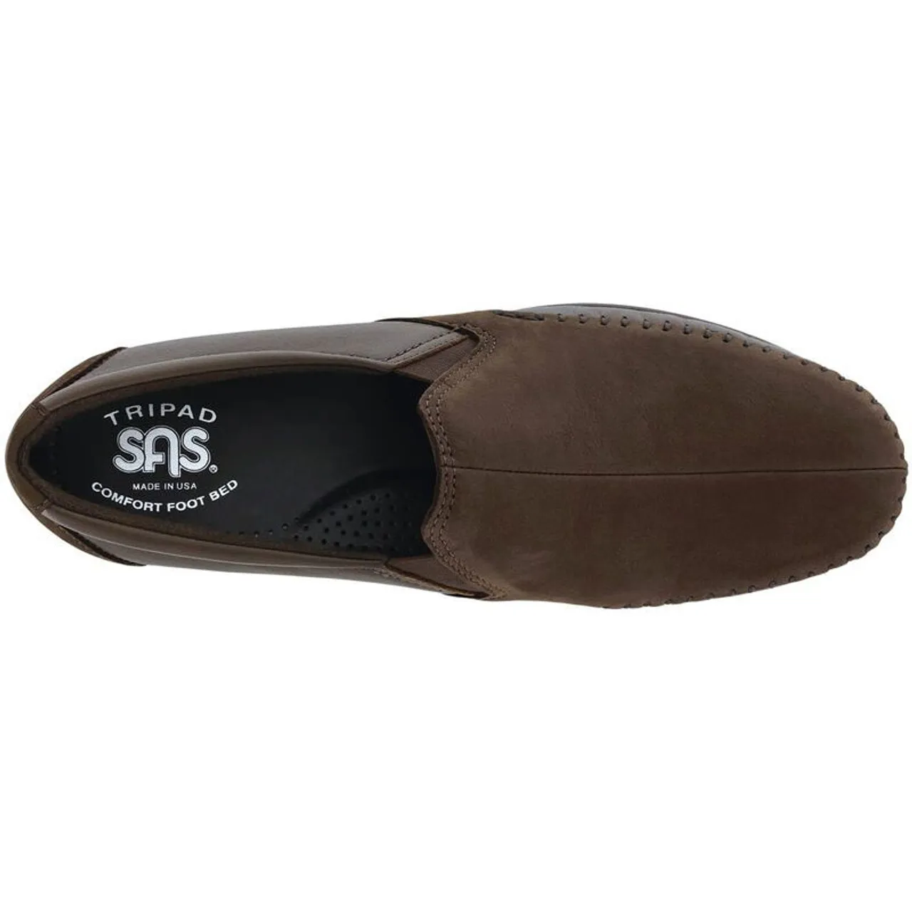 SAS DREAM Slip On Loafers Turf Coffee