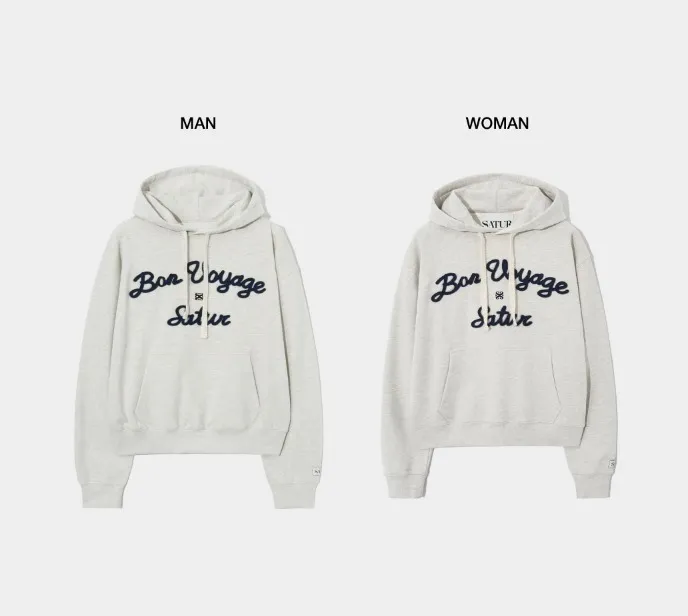 SATUR  |Unisex Long Sleeves Cotton Logo Hoodies