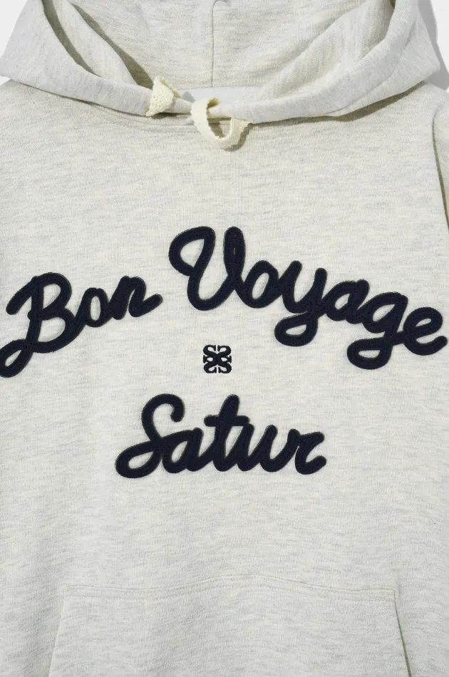 SATUR  |Unisex Long Sleeves Cotton Logo Hoodies