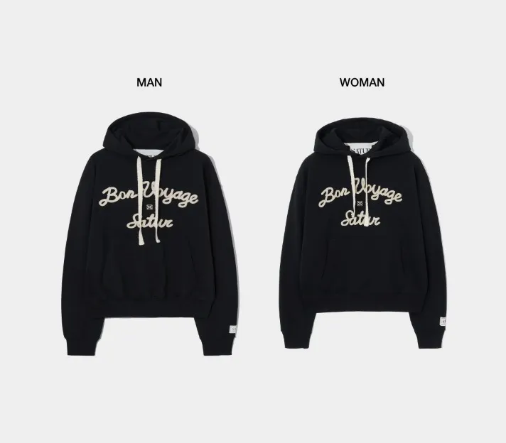 SATUR  |Unisex Long Sleeves Cotton Logo Hoodies