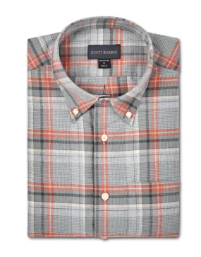 Scott Barber Plaid Shirt in Ochre