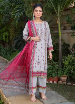 Shirley By MTF Embroidered Digital Lawn 3 Piece Unstitched Suit MTF24SEDPL-07