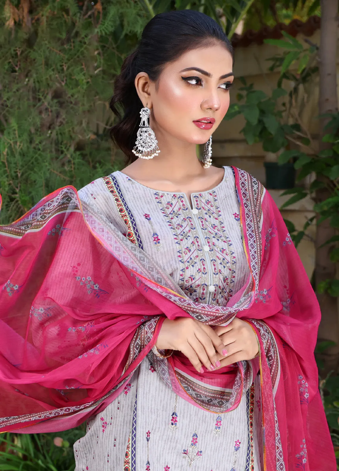 Shirley By MTF Embroidered Digital Lawn 3 Piece Unstitched Suit MTF24SEDPL-07