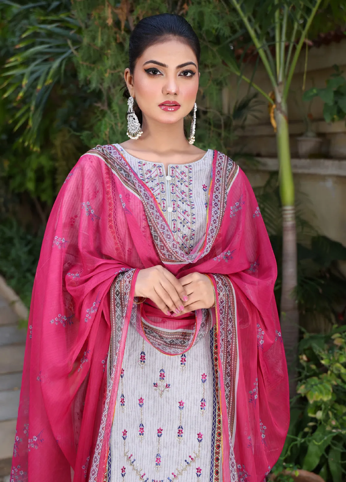 Shirley By MTF Embroidered Digital Lawn 3 Piece Unstitched Suit MTF24SEDPL-07