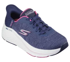 Skechers Women’s Max Cushioning Elite Prevail Slip In Shoes-Navy/Pink