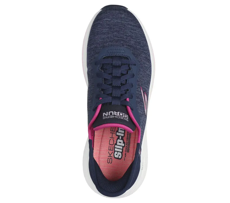 Skechers Women’s Max Cushioning Elite Prevail Slip In Shoes-Navy/Pink