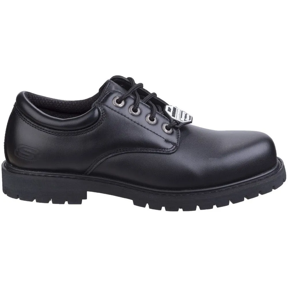 Skechers Mens Cottonwood Elks Slip Resistant Lace up Oxford Shoes