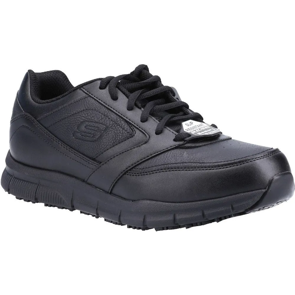 Skechers Mens Nampa Slip Resistant Occupational Safety Shoes