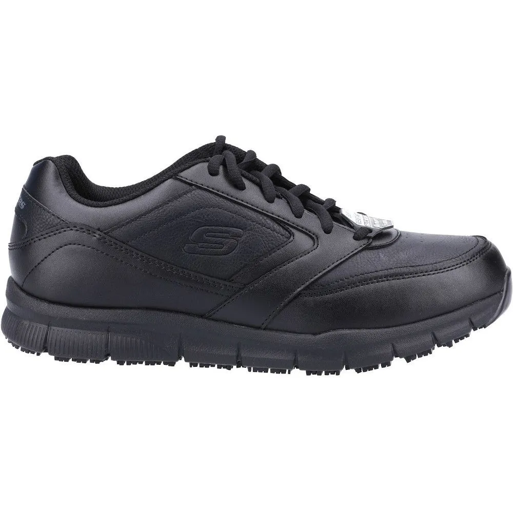 Skechers Mens Nampa Slip Resistant Occupational Safety Shoes