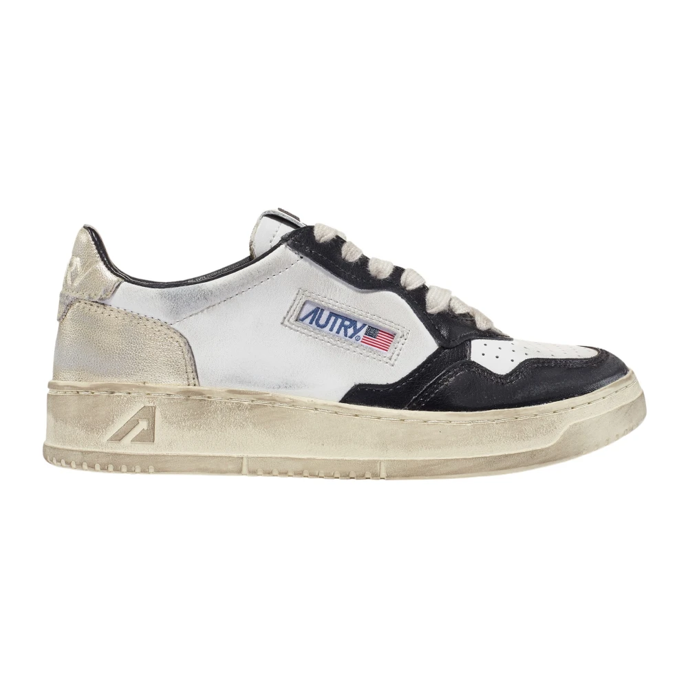 Sneakers Vintage Basse in Pelle