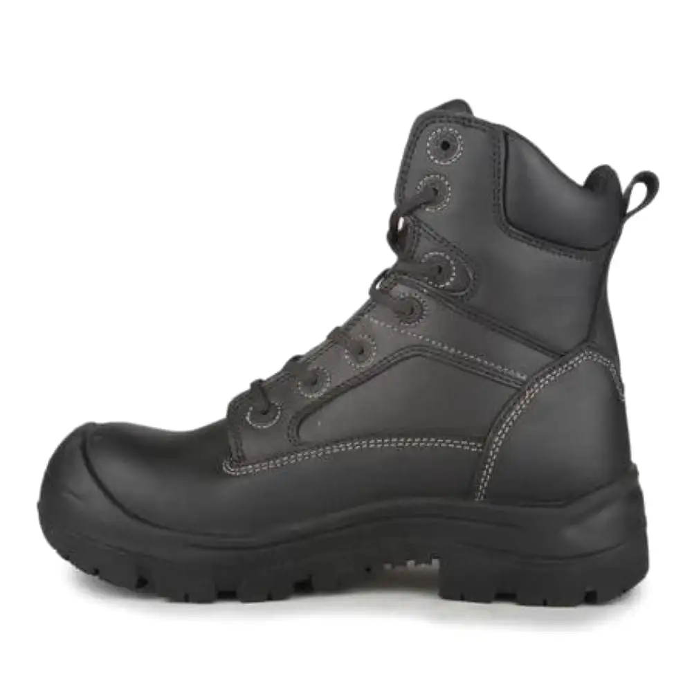 STC Morgan Men's 8 Composite Toe Leather Work Boot - black