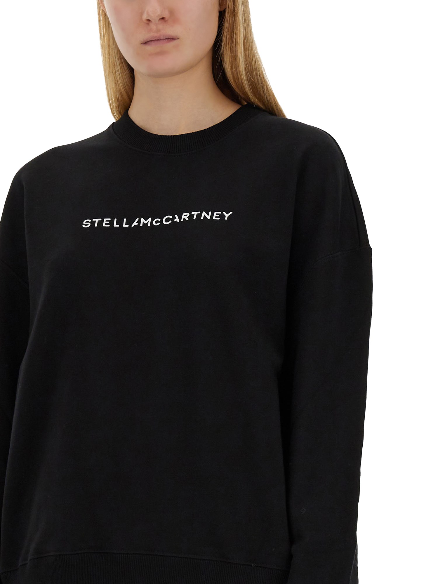 STELLA McCARTNEY    COTTON SWEATSHIRT WITH LOGO