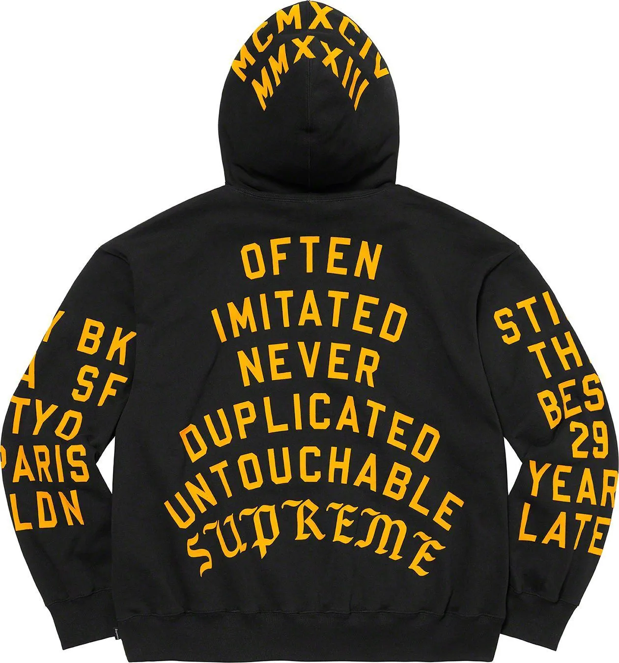 Supreme  |Unisex Street Style Cotton Logo Hoodies