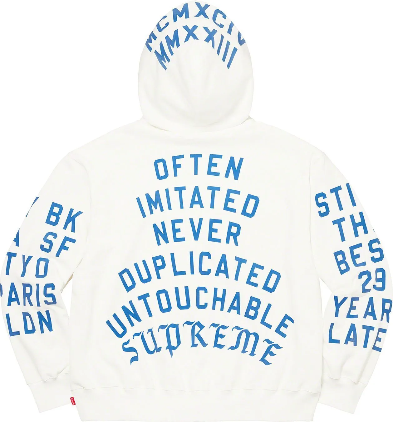 Supreme  |Unisex Street Style Cotton Logo Hoodies