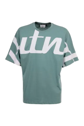 T-SHIRT BUT NOT BIG LOGO VERDE ACQUA