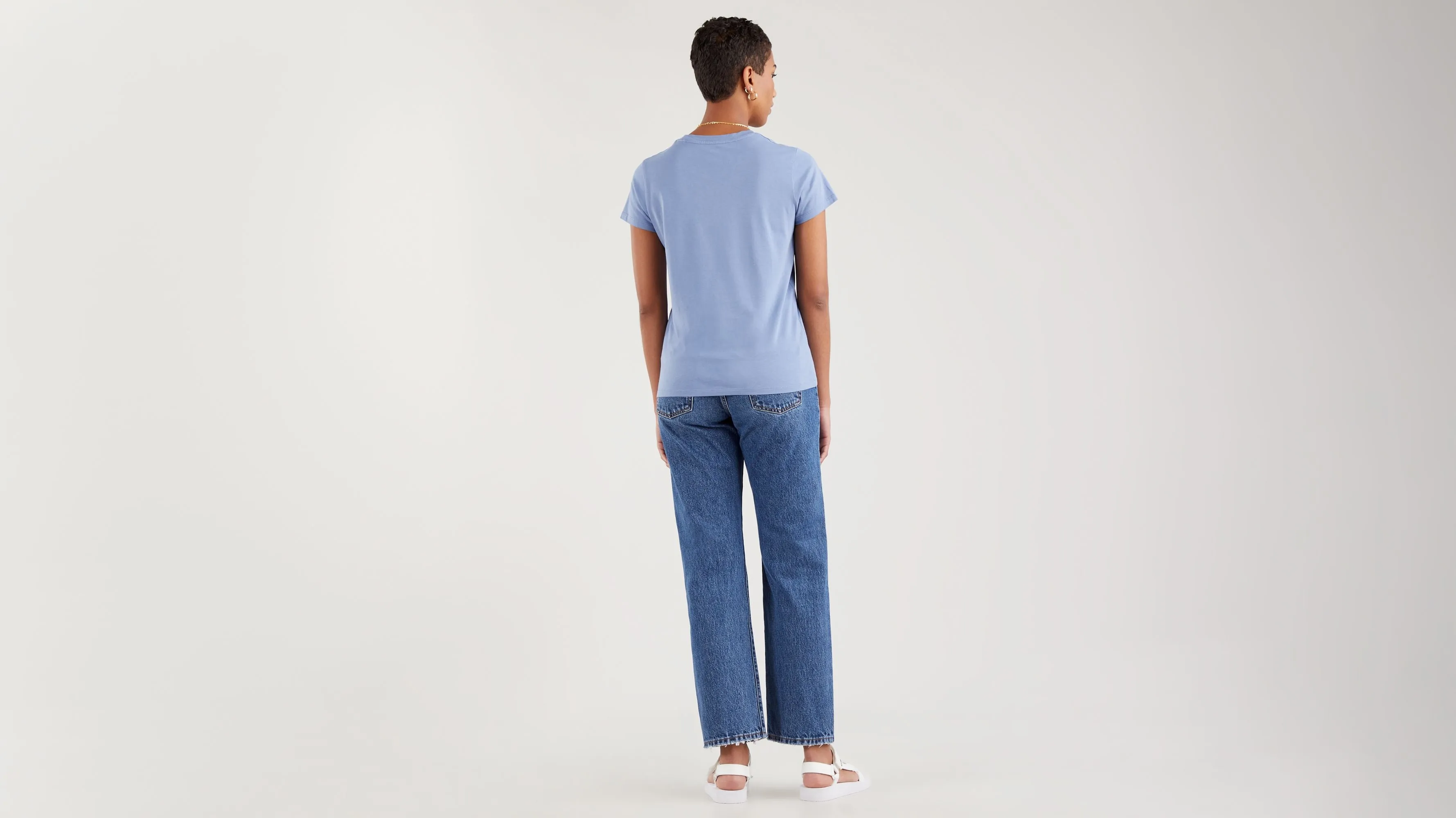 T-SHIRT LEVI'S FEMME LOGO PERFECT - BATWING COUNTRY BLUE