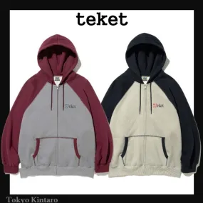 teket  |Unisex Street Style Logo Hoodies