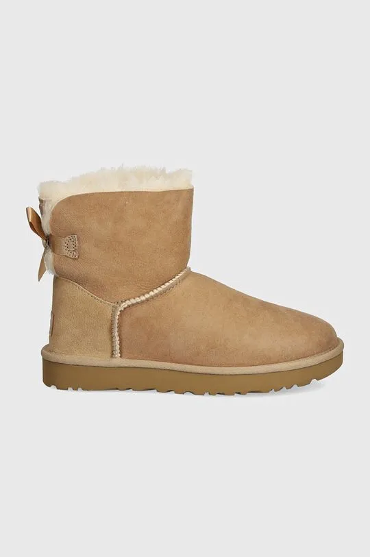 UGG suede snow boots Mini Bailey BoII beige color 1016501-SAN