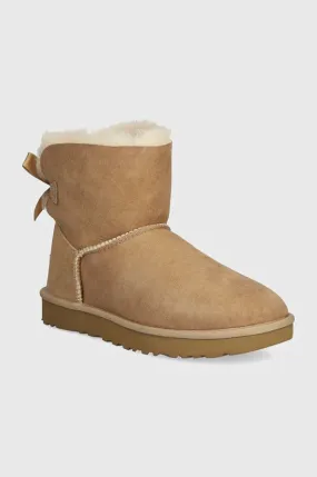 UGG suede snow boots Mini Bailey BoII beige color 1016501-SAN