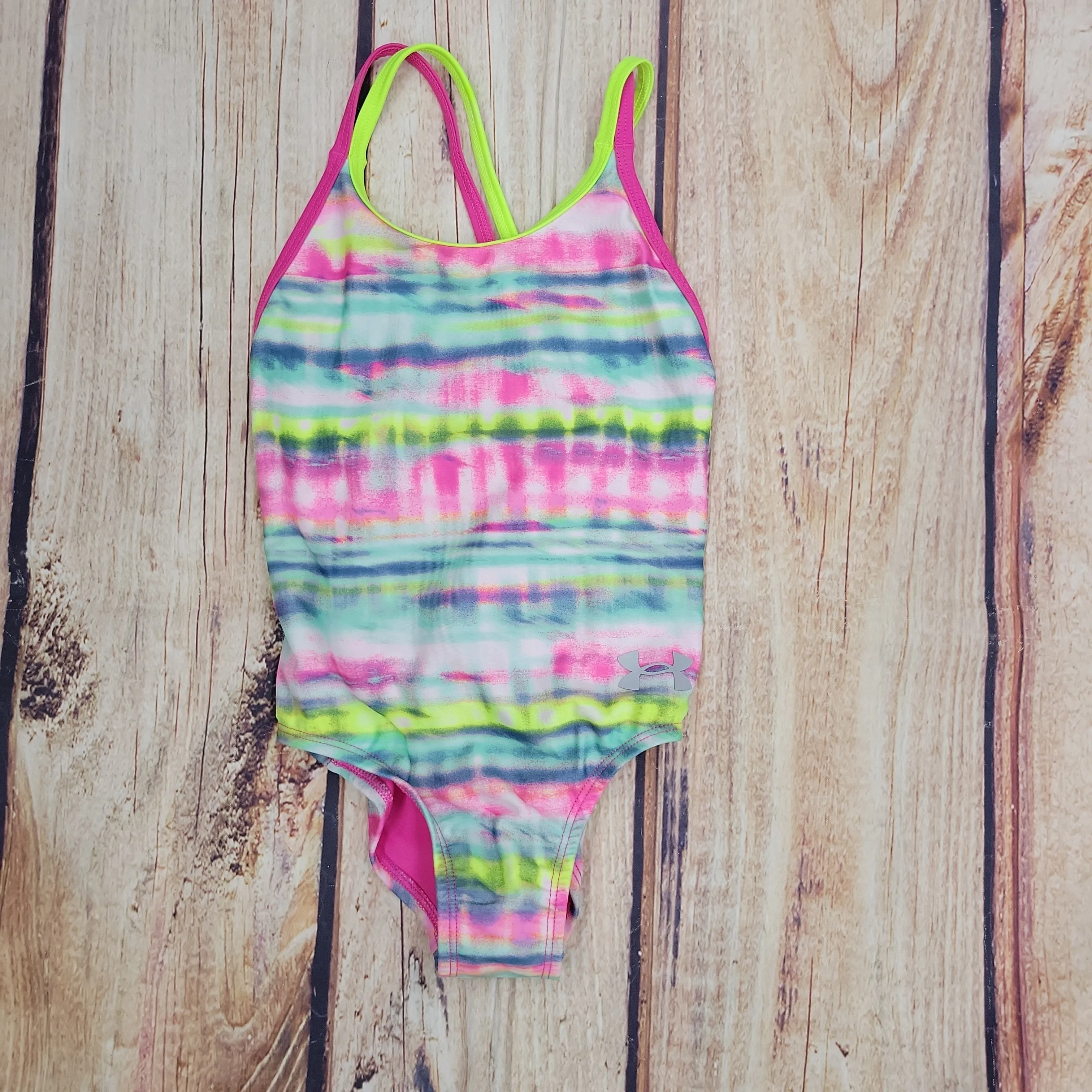 UNDER ARMOUR STRIPE DASH SWIM SUIT