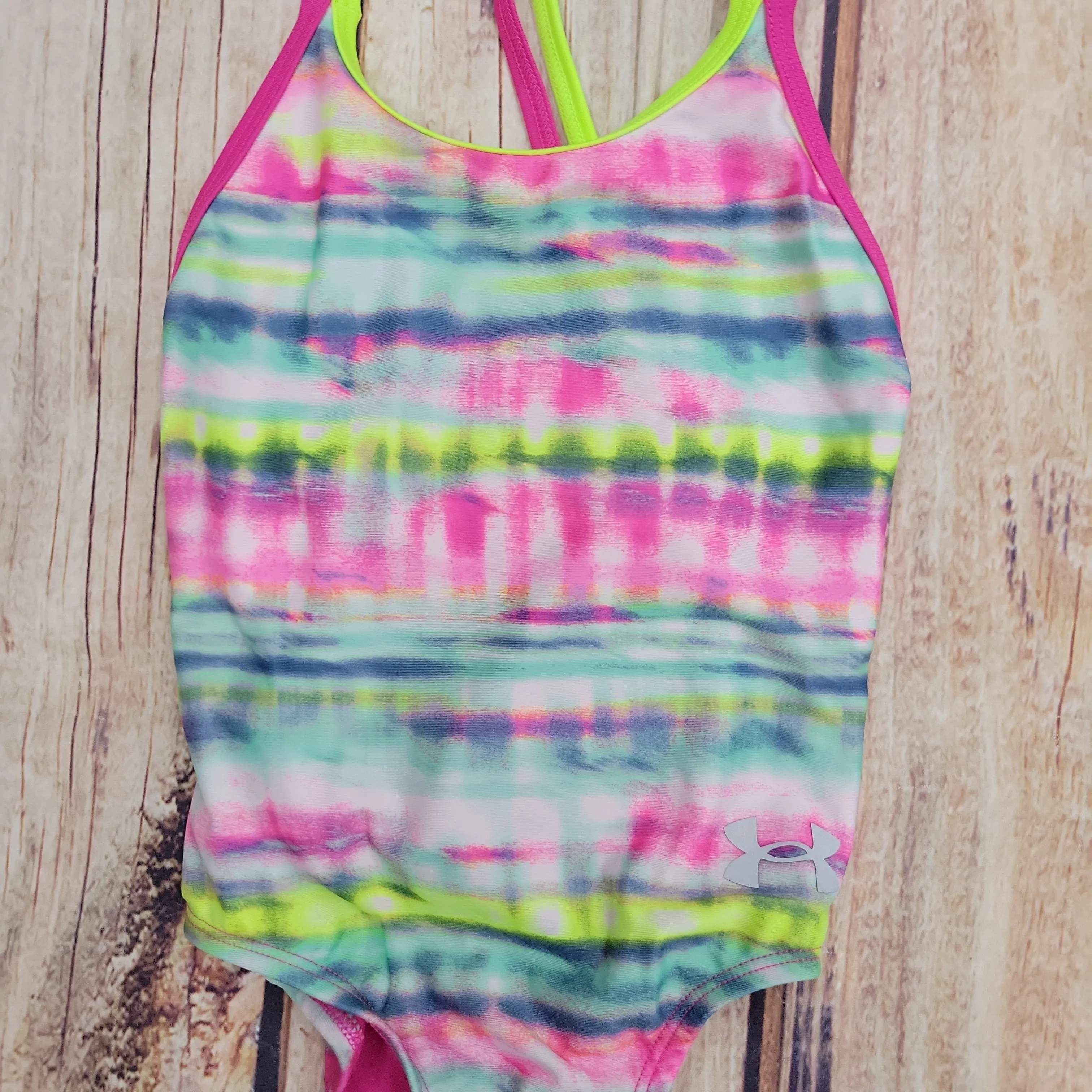 UNDER ARMOUR STRIPE DASH SWIM SUIT