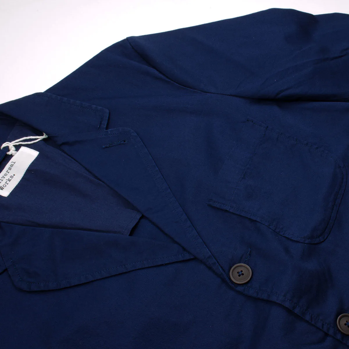 Universal Works - Three Button Jacket Fine Twill - Navy