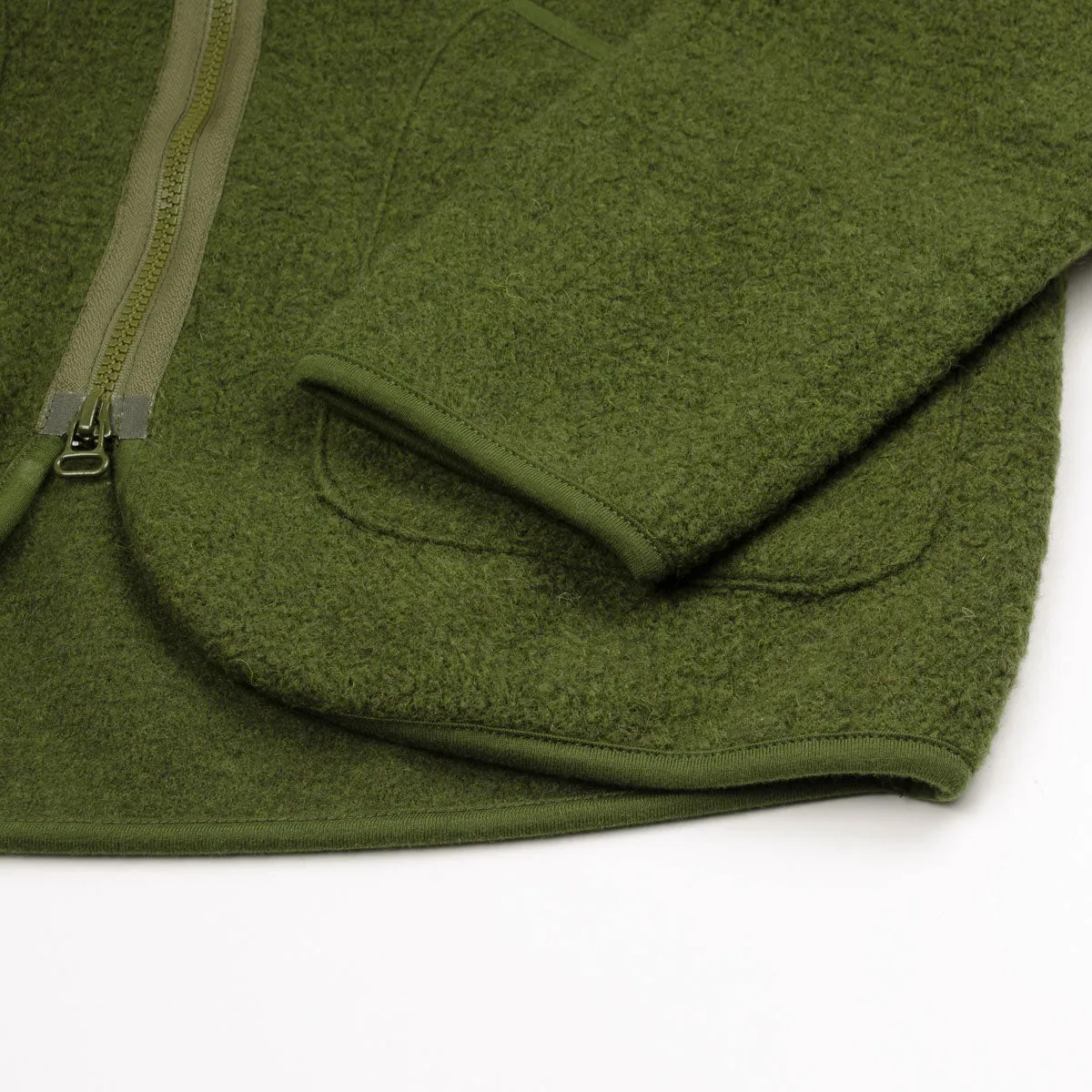 Universal Works - Zip Liner Jacket Tibet Fleece - Olive