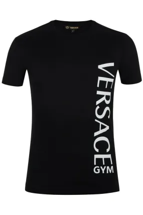 Versace Men T-Shirt Color Black Material Cotton