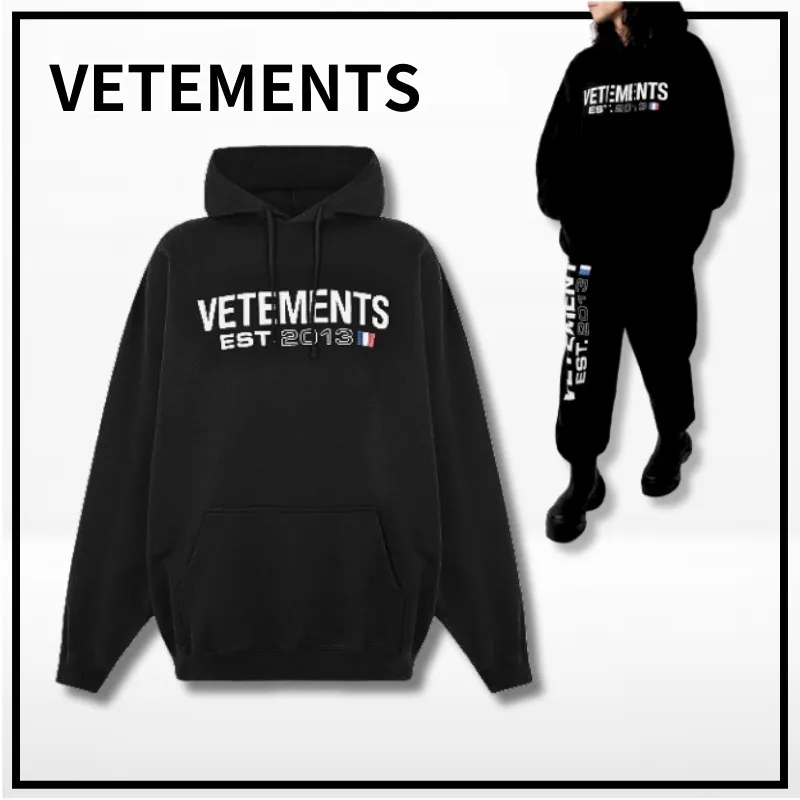 VETEMENTS  |Unisex Street Style Logo Hoodies