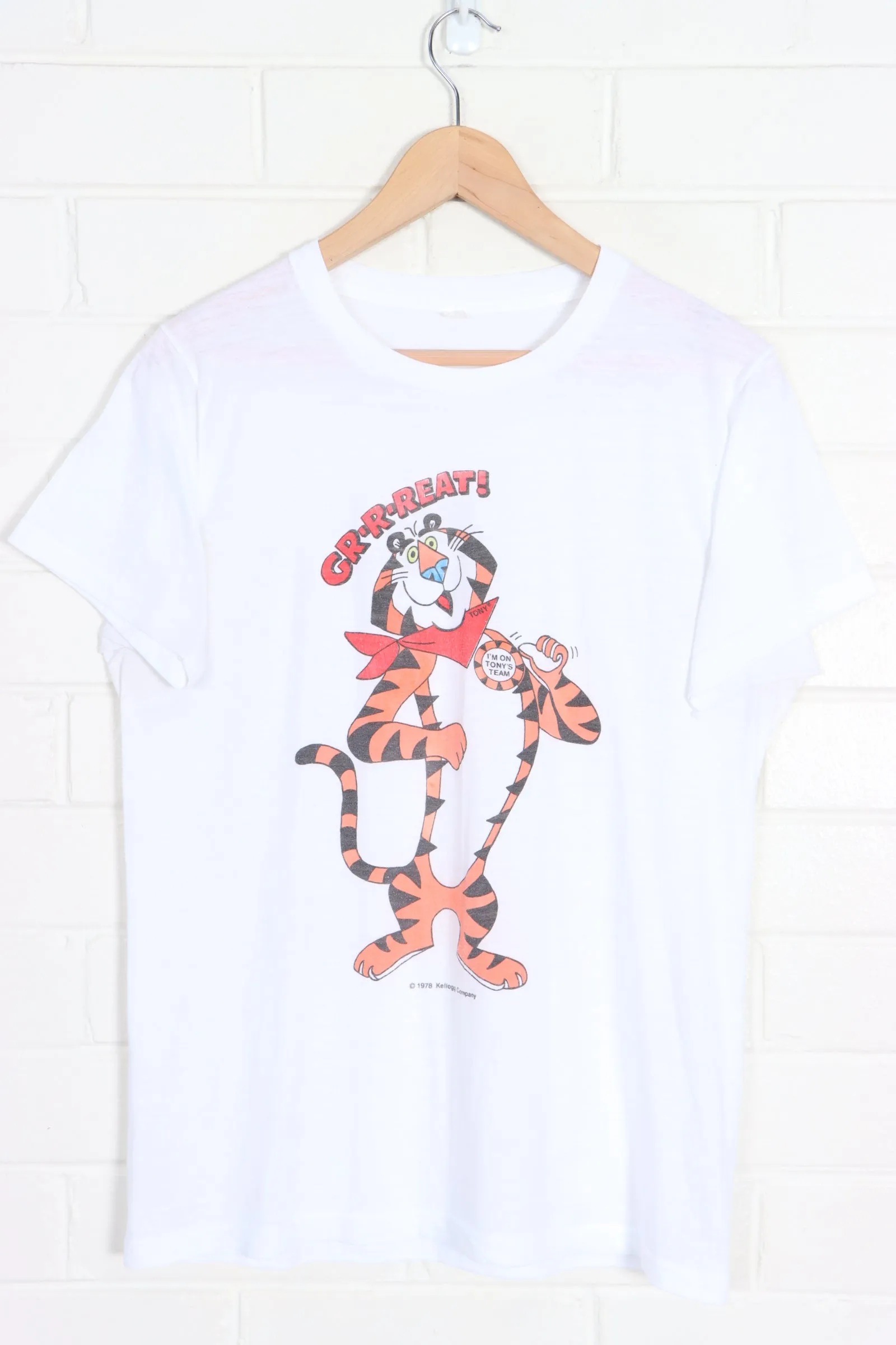 Vintage 1978 Kellogg's Tony the Tiger Single Stitch T-Shirt (S-M)