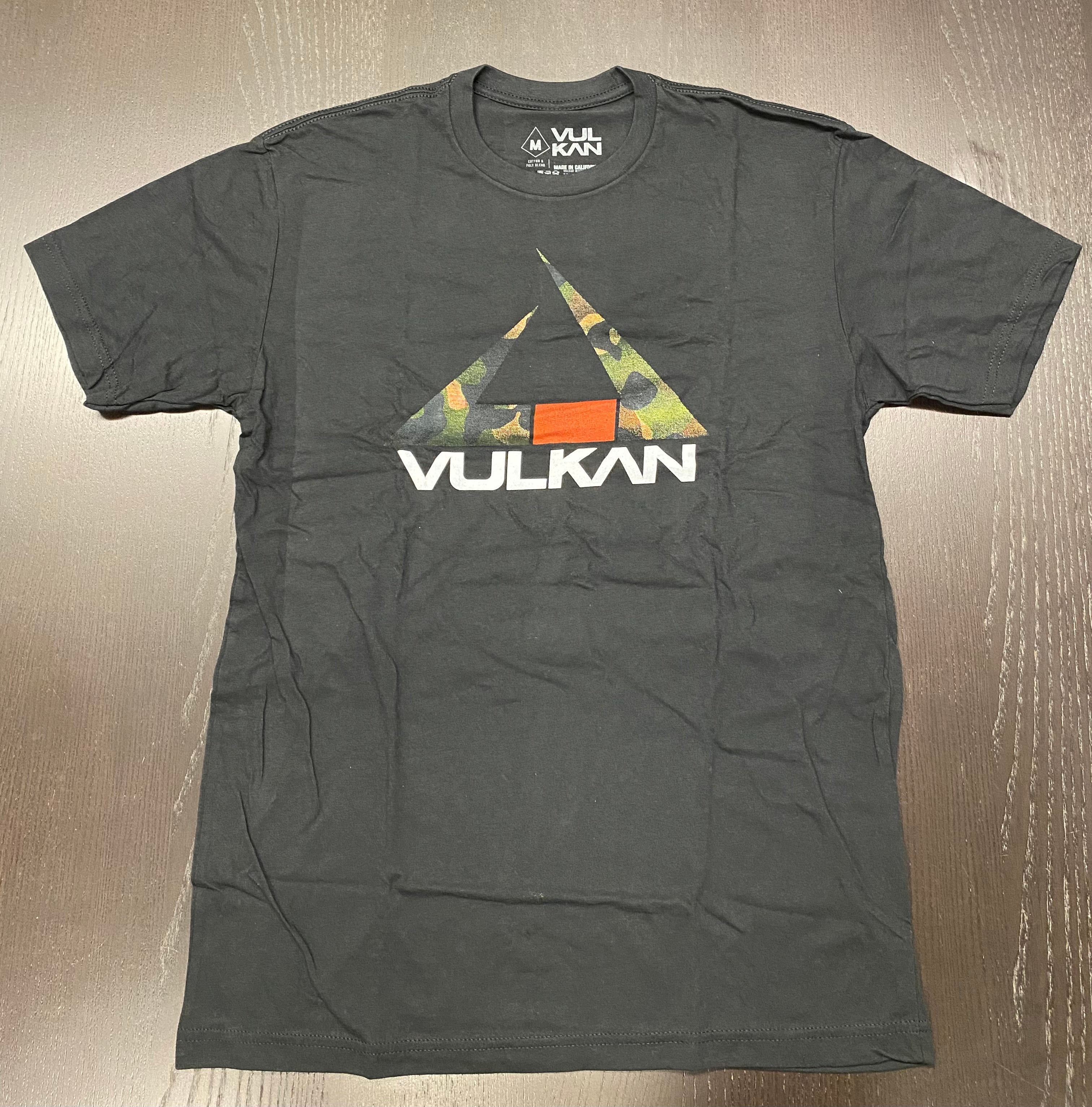 Vulkan Gold Camo T Shirt - Black