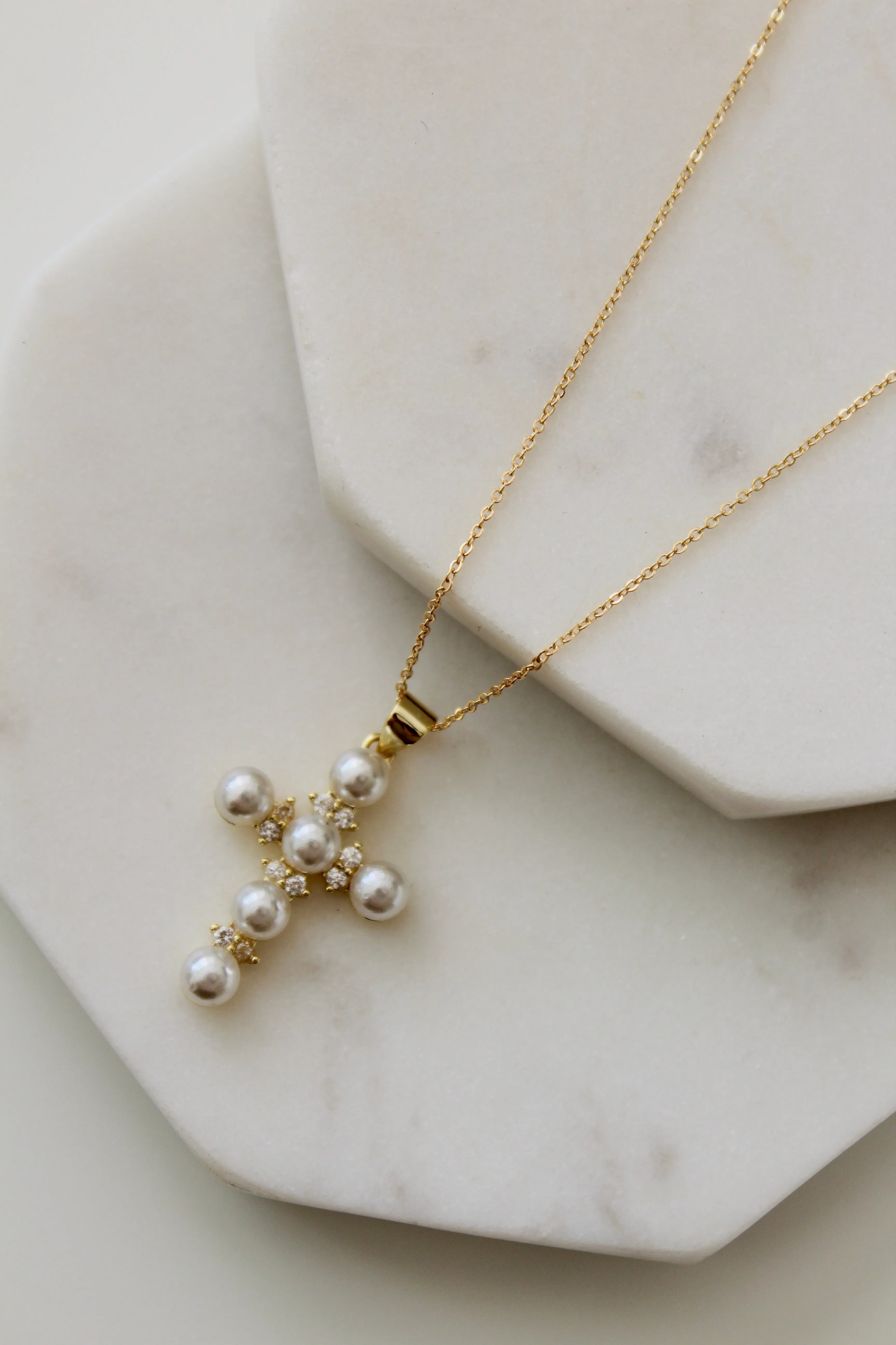 White Pearl Cross