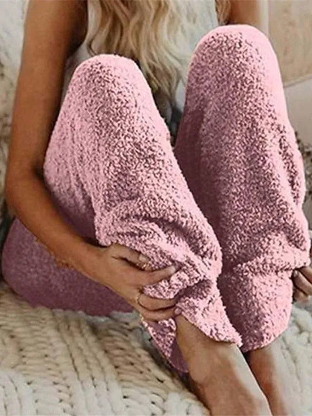 Women's Plush Winter Pajama Lounge Pants for Cozy Comfort