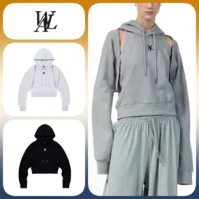 WOOALONG  |Long Sleeves Logo Hoodies & Sweatshirts