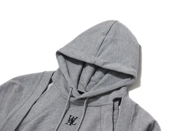 WOOALONG  |Long Sleeves Logo Hoodies & Sweatshirts