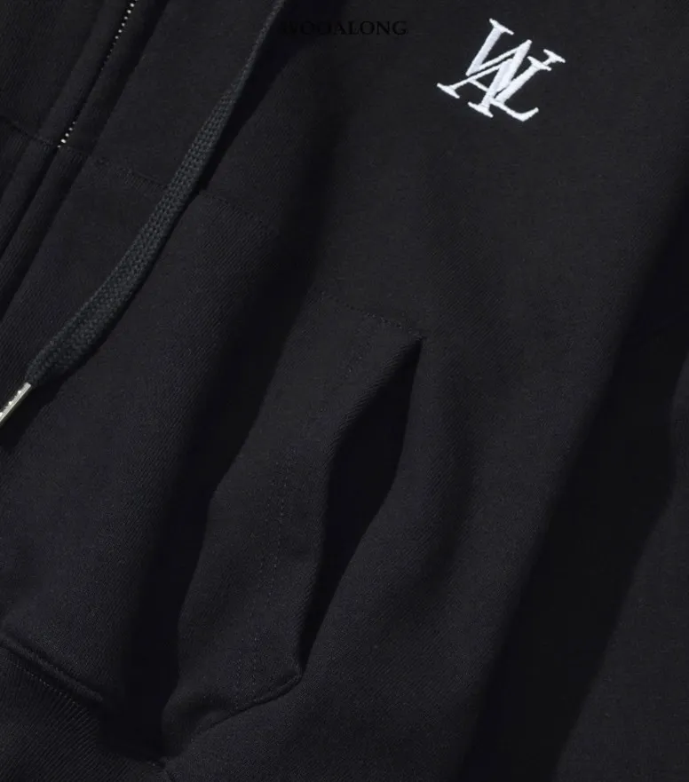 WOOALONG  |Street Style Medium Logo Hoodies & Sweatshirts