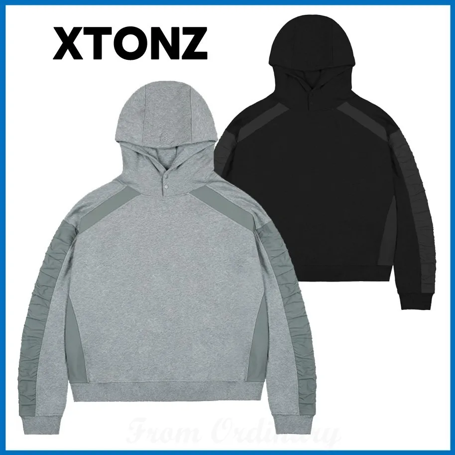 XTONZ  |Unisex Street Style Logo Hoodies