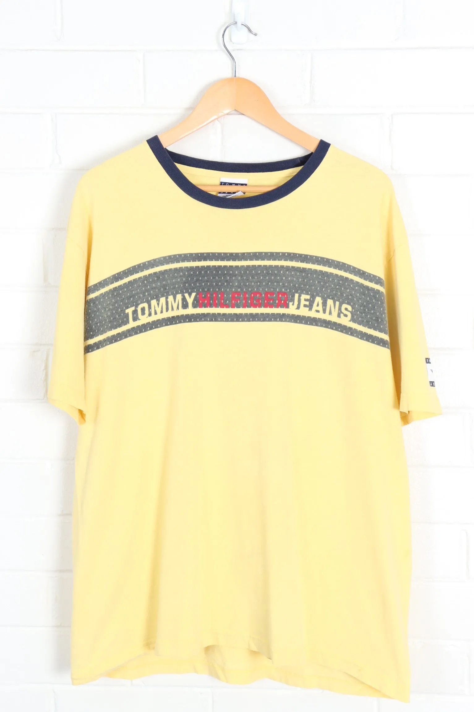 Yellow TOMMY HILFIGER JEANS Graphic Tee (XL)